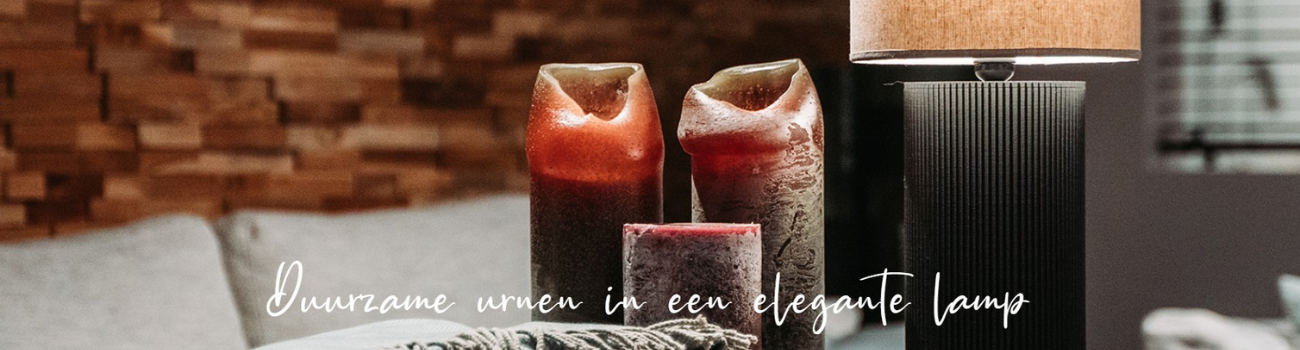 Duurzame urnen in een elegante lamp